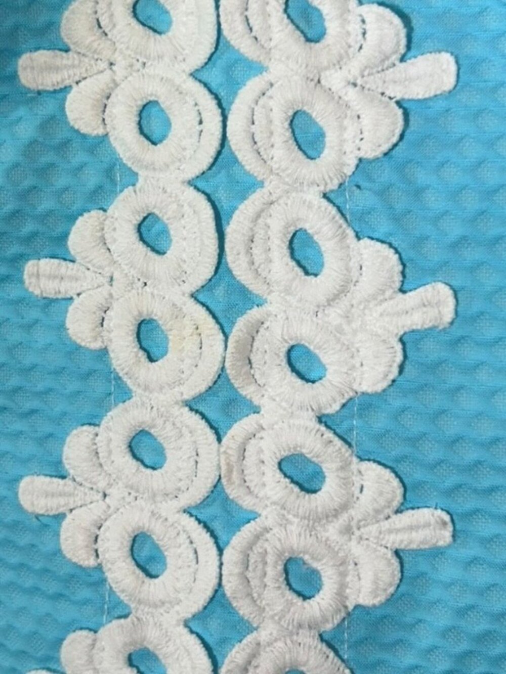 Lilly Pulitzer Magnolia Top Breakwater Blue | NWT | Lace Trim Sleeveless Size 2 - Picture 7 of 8